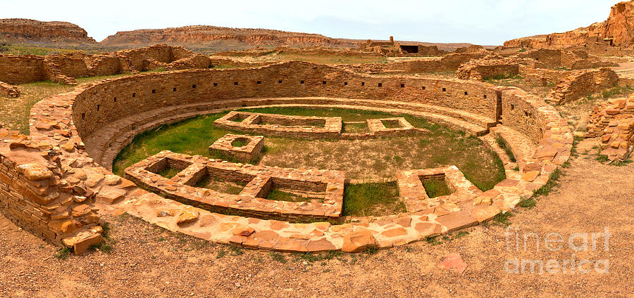 Pueblo Bonito Great Kiva Photograph by Adam Jewell