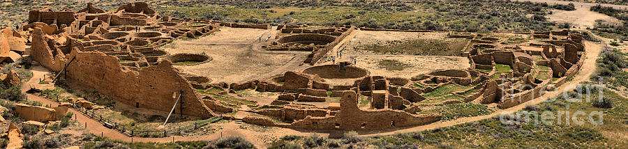 Pueblo Bonito Panorama At Chaco Canyon Photograph by Adam Jewell