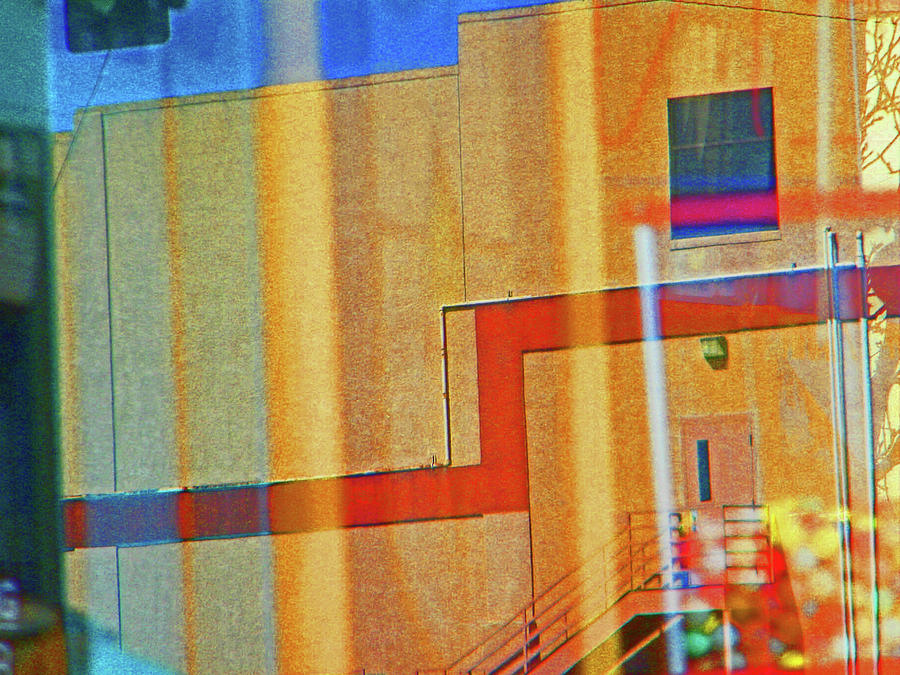 Abstract Photograph - Pueblo Downtown Reflection 2 by Lenore Senior