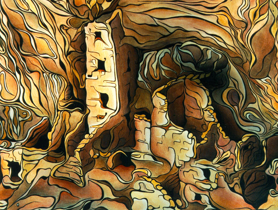 Pueblo Ruins Painting by Amy Ferrari