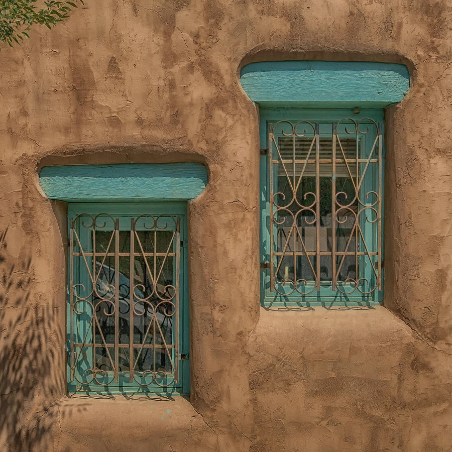 Pueblo Windows NM square IMG_8336 Photograph by Greg Kluempers
