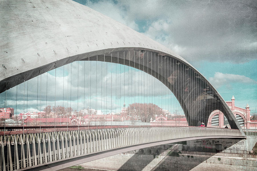Puente del Matedero Madrid Spain Photograph by Joan Carroll