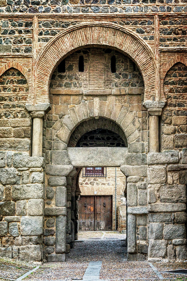 Toledo Photograph - Puerta Alfonso VI Toledo Spain by Joan Carroll