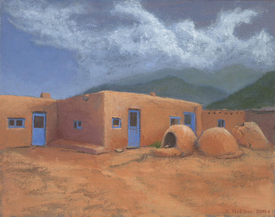 Famous Paintings Painting - Puertas Azul by Jerry McElroy