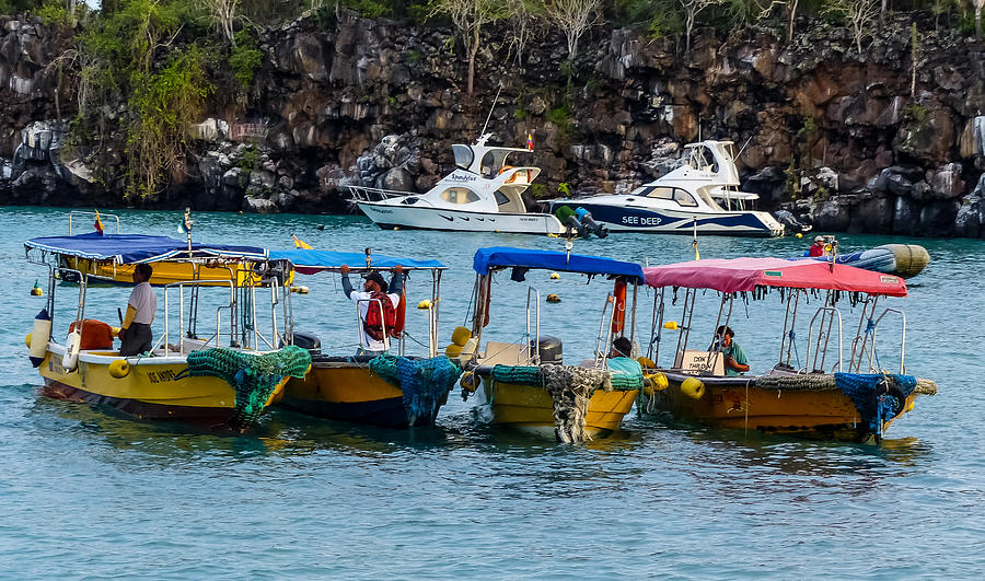 Puerto Ayora Water Taxis Photograph by Harry Strharsky