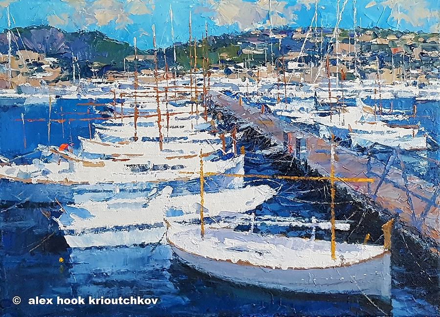 Puerto de Andratx IV Painting by Alex Hook Krioutchkov | Fine Art America