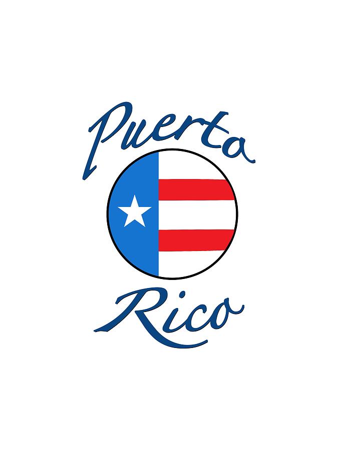 Puerto Rico logo Digital Art by Bill Owen