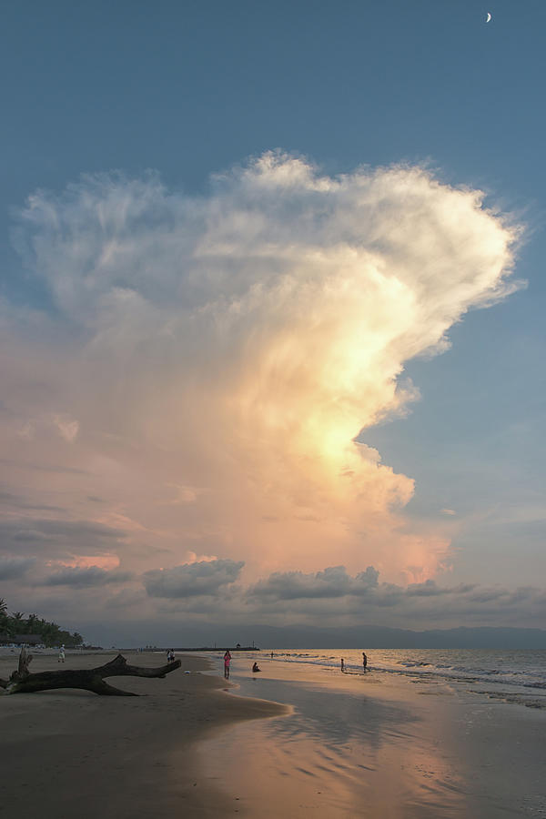 Puerto Vallarta Clouds and Beach Photograph by Bert Peake
