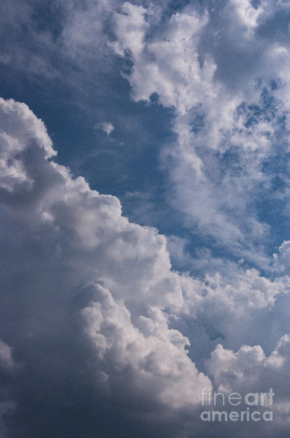 Puffy Clouds Photograph by Debra Fedchin