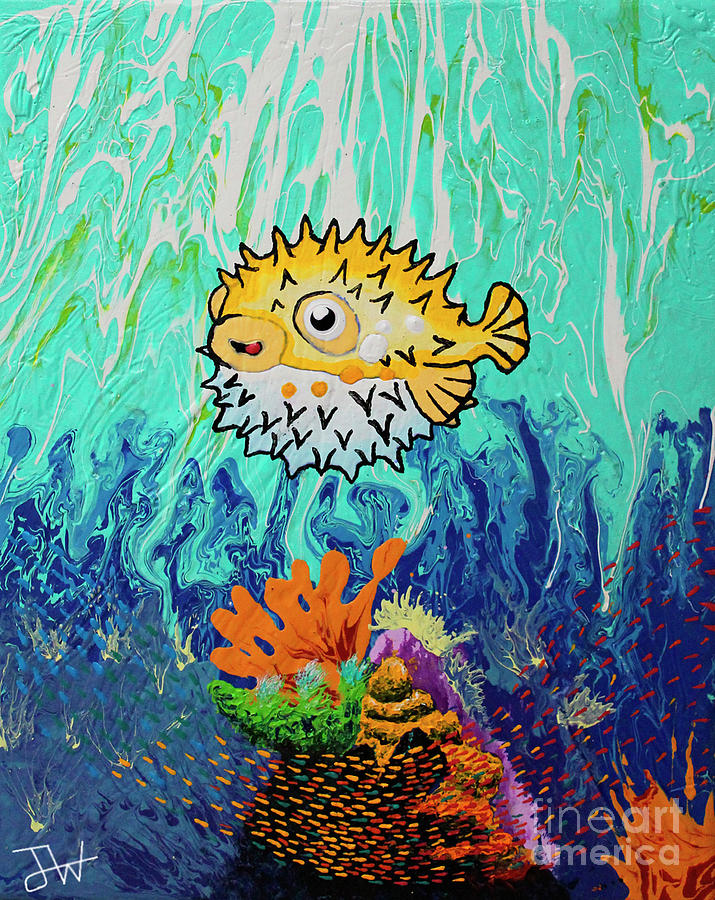 Puffys Reef Painting by Jerome Wilson