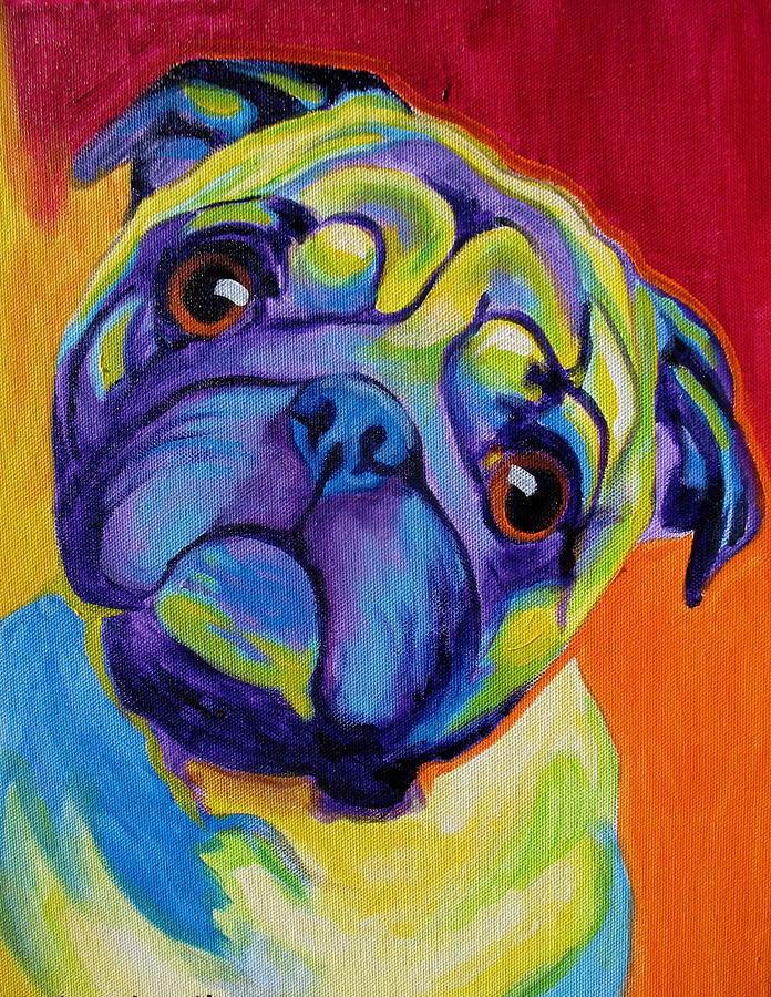 Pug - Lyle Painting by Dawg Painter