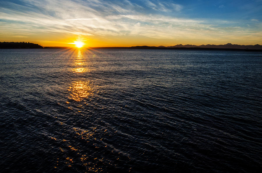 Puget Sound Sunset Photograph by Pelo Blanco Photo