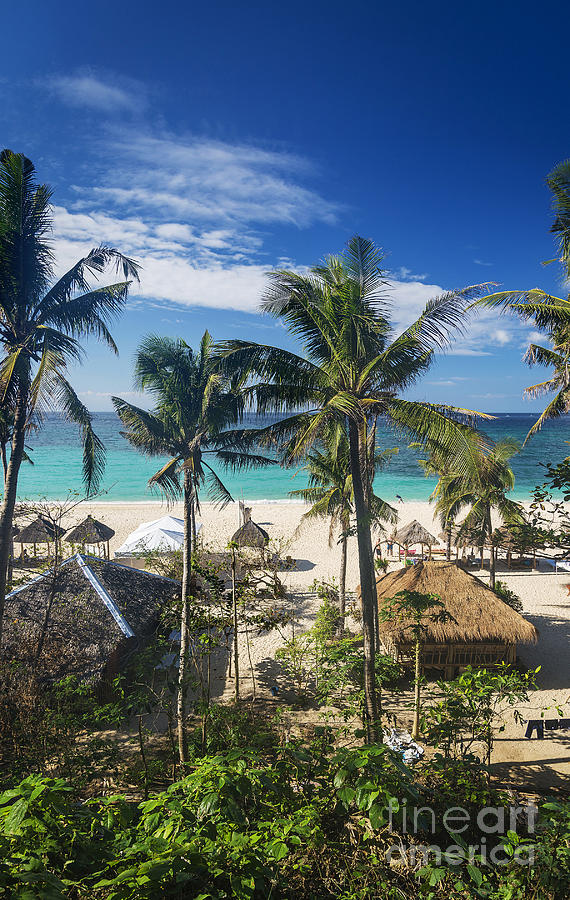 Puka Tropical Paradise Beach Bars In Boracay Philippines Photograph by JM Travel Photography