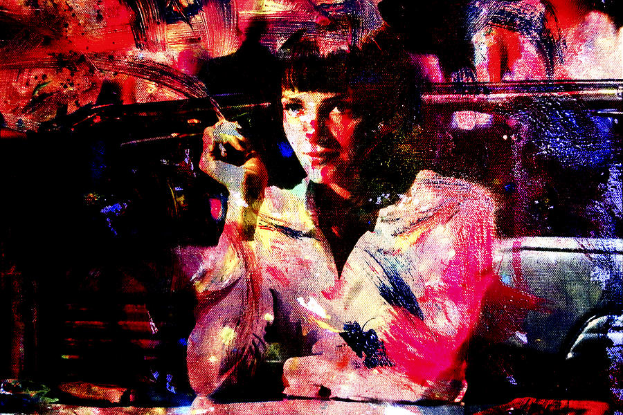 Pulp Fiction Uma Thurman Painting by Brian Reaves