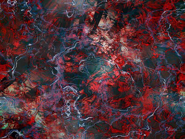 Expressionism Mixed Media - Pulse Of Life II by Charles Oliver Expressionism Mixed Media - Pulse Of Life II by Charles Oliver