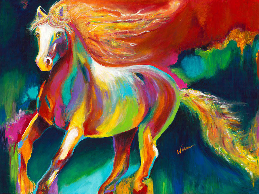 Pulse Rainbow Riders Painting by Sandra Warne - Fine Art America