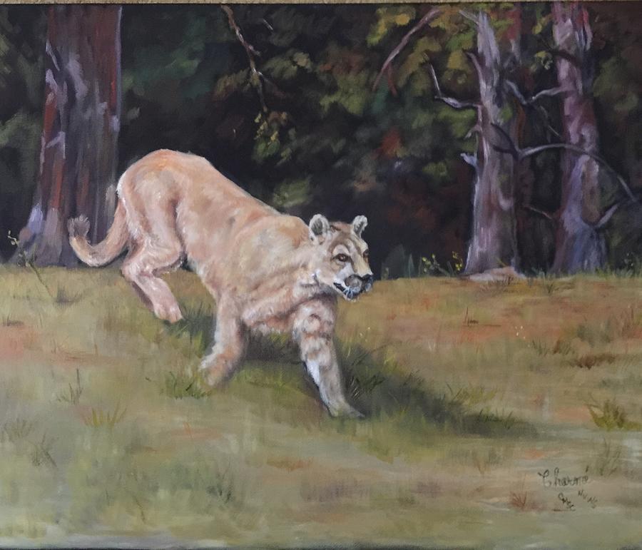 Puma Painting by Charme Curtin