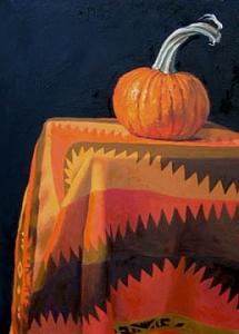 Pumpkin Painting by Margie Guyot Pumpkin Painting by Margie Guyot