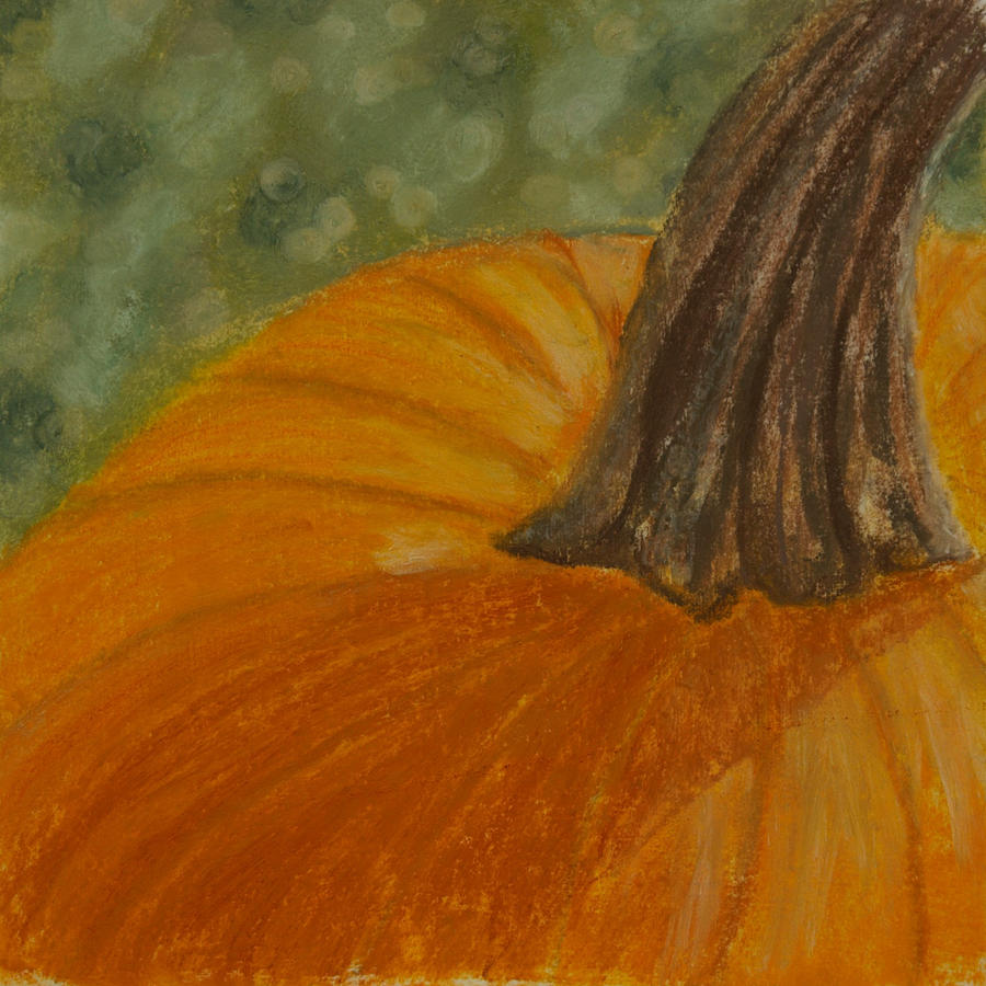 Pumpkin Drawing - Pumpkin Bokeh by Cheryl Albert