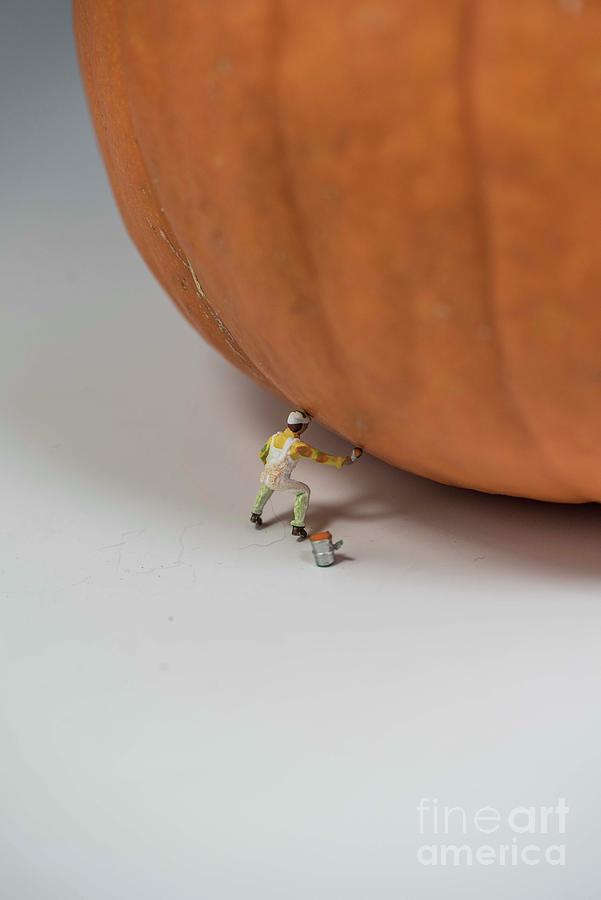 Pumpkin Painter - 5 Photograph by David Bearden