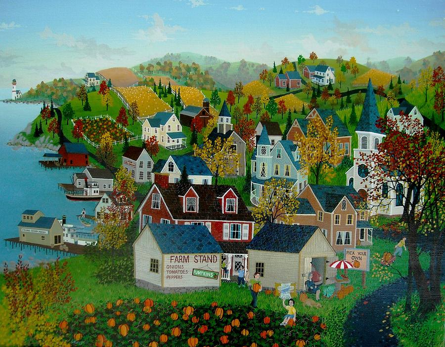 Pumpkin Patch  Painting by Robert  Logrippo