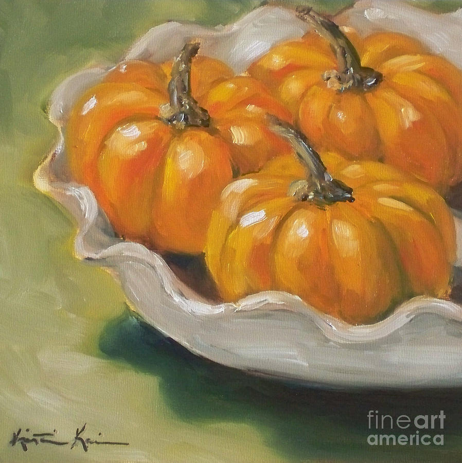 Fruit Painting - Pumpkin Pie by Kristine Kainer