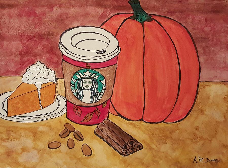 Painted recipe Pumpkin Spice Latte