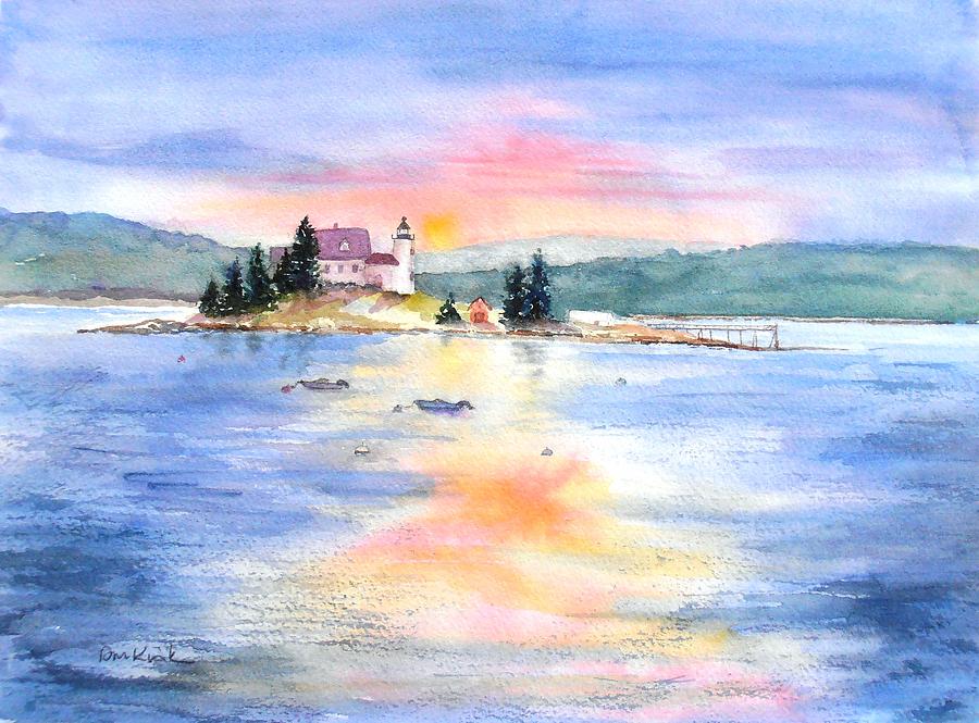Pumpkin Sunset Painting by Diane Kirk Pumpkin Sunset Painting by Diane Kirk