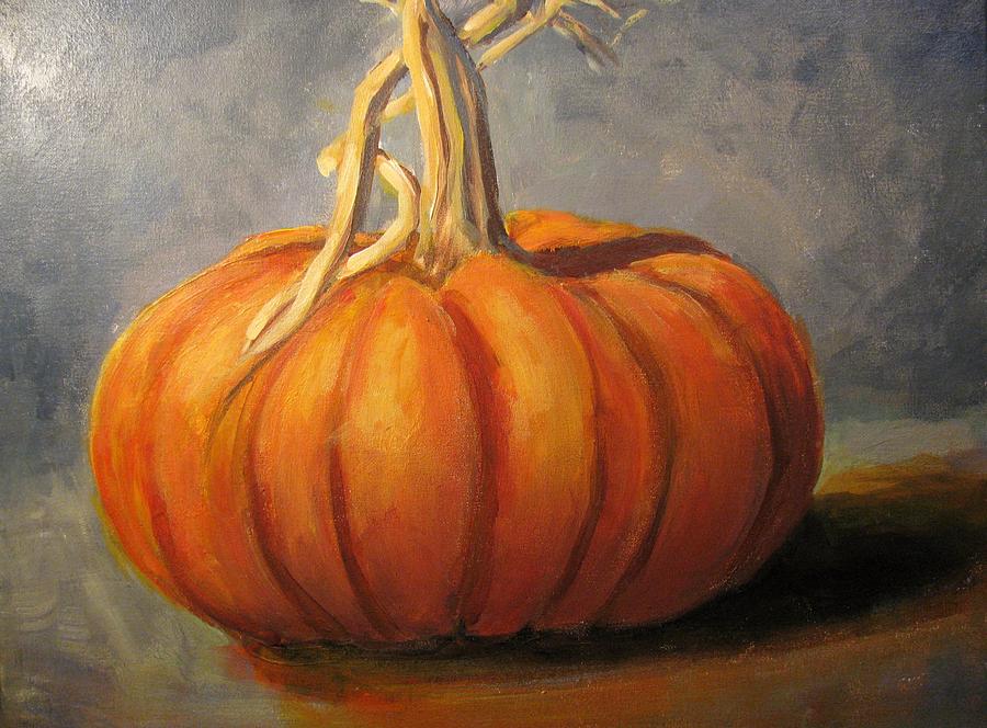 Pumpkin Painting - Pumpkin by Susan Elizabeth Jones