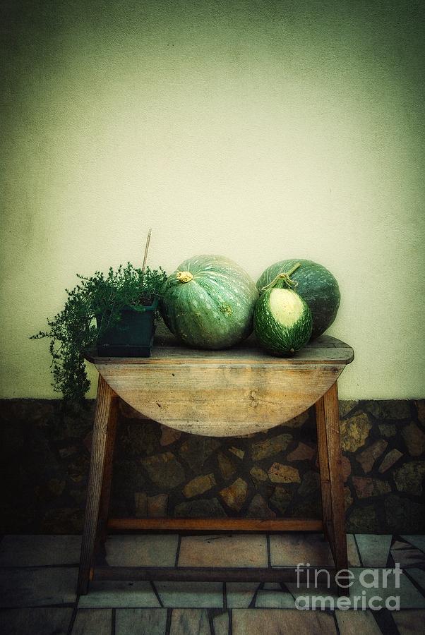 Pumpkin Table Photograph by Carlos Caetano