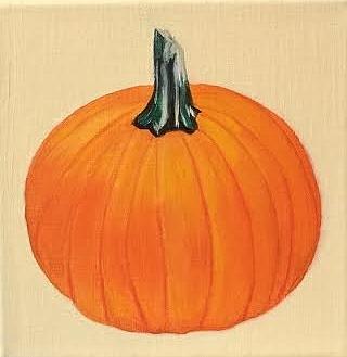 Pumpkin Painting by Therese Legere