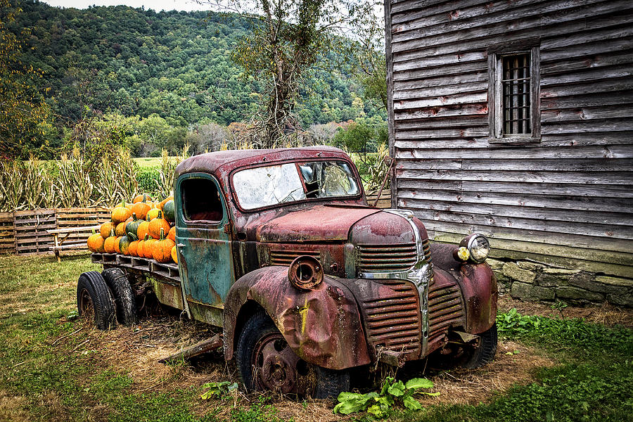 Pumpkin Truck Photograph by Cassandra Ellison - Fine Art America