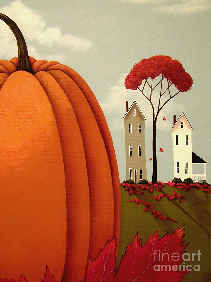 Pumpkin Valley Painting by Catherine Holman