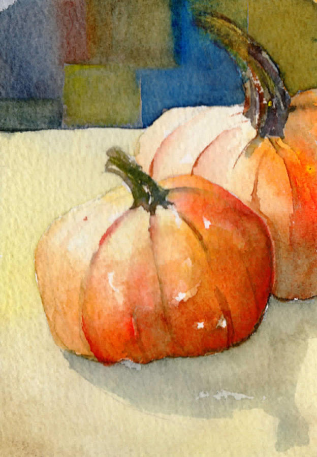Pumpkin Painting - Pumpkins by Maureen Moore
