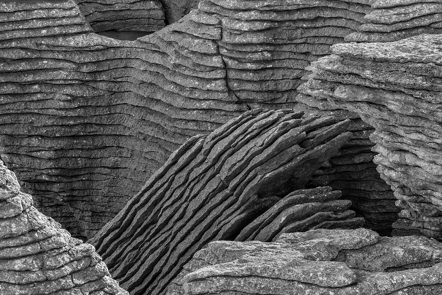 Punakaiki Rock Patterns Photograph by Ken Weber