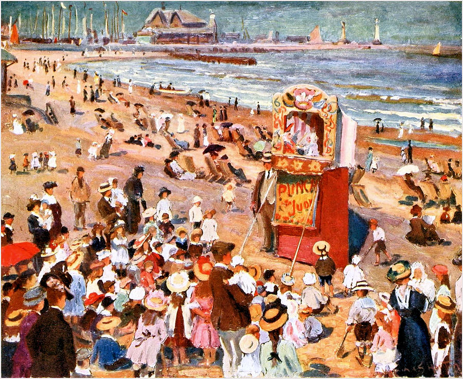 Punch and Judy Show Painting by Charlie Ross