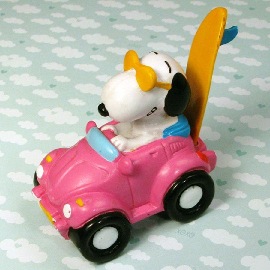 Surfing Photograph - Punch Buggie Pink! #snoopy #peanuts by Caren Pilgrim