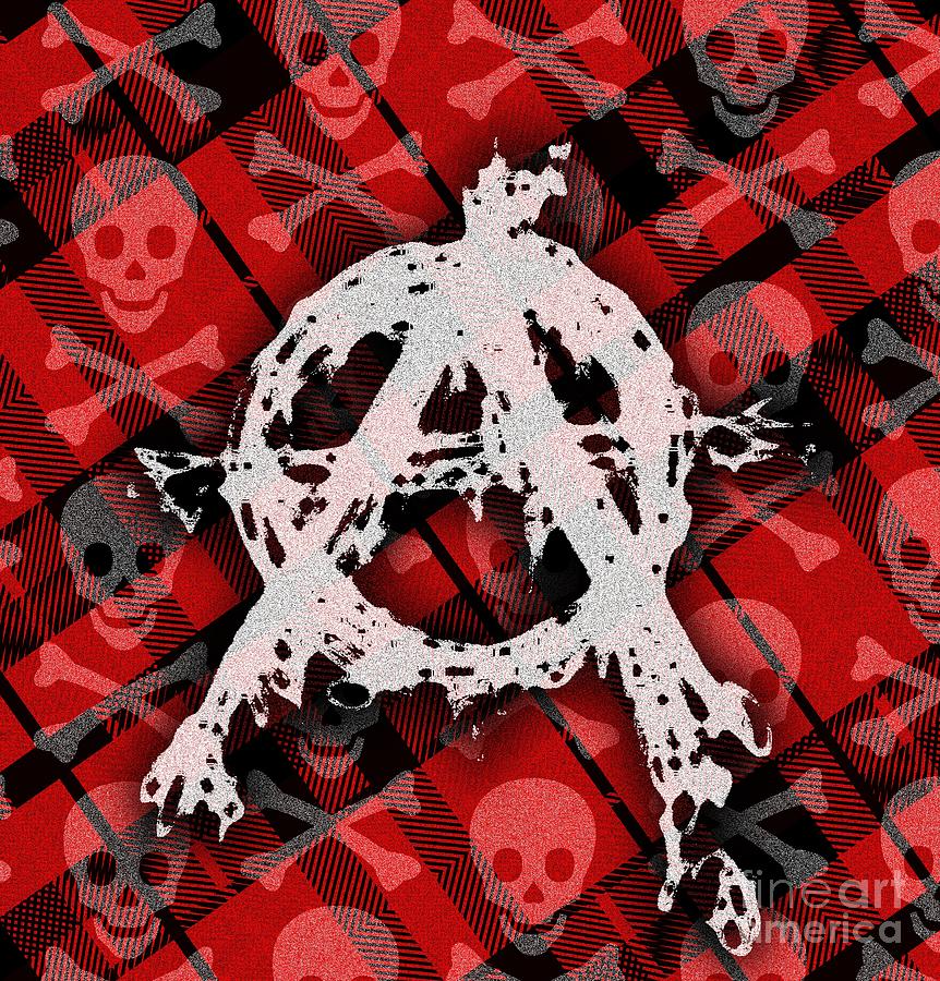 Punk Anarchy Digital Art by Roseanne Jones