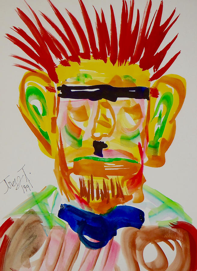 Punk Rocker Painting by Troy Thomas - Fine Art America