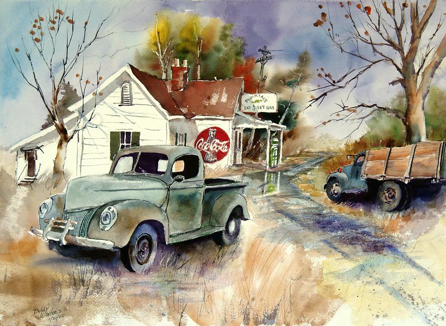 Punkins Eat and Get Gas Painting by Bobby Walters