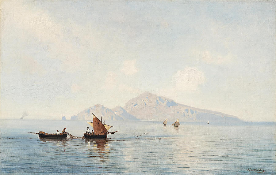 Ascan Lutteroth, On the Mediterranean Sea View from the …