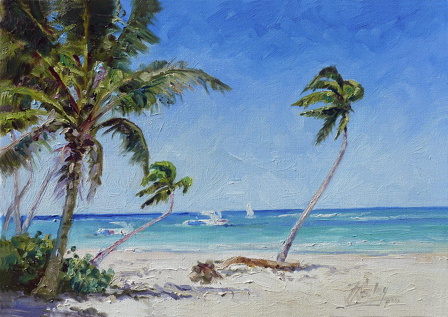 Punta Cana Bavaro - Sea beach 14 Painting by Irek Szelag