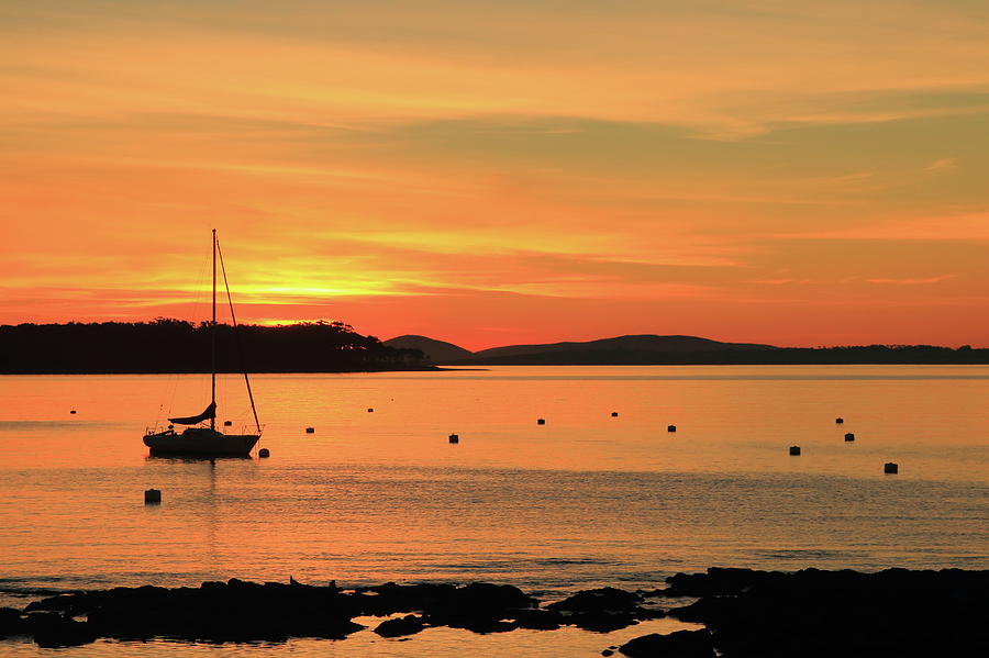 Punta del Este Sunset, Uruguay Photograph by Robert McKinstry