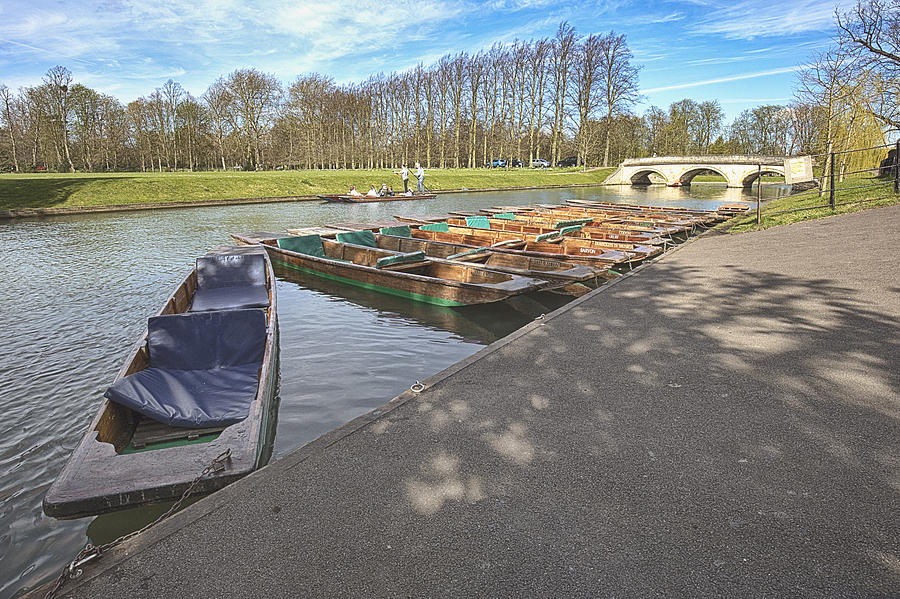 Punting Boats In Cambridge Photograph
