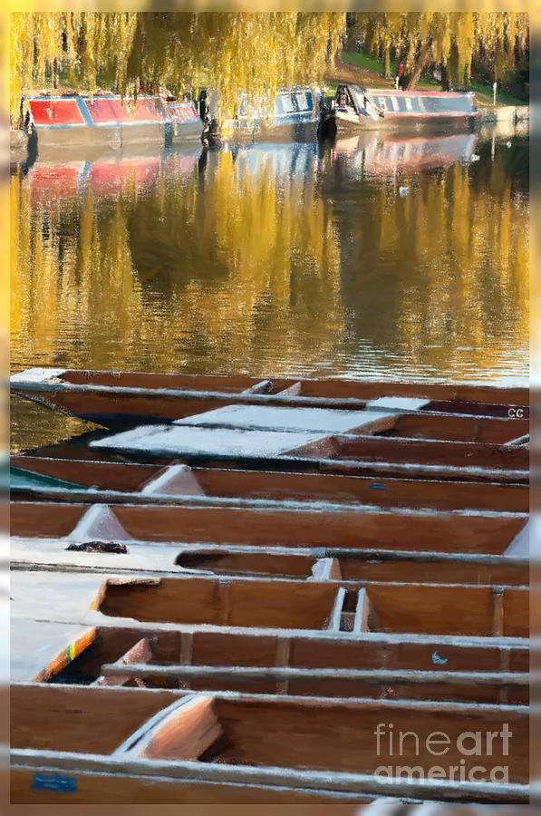Punts in Autumn Photograph by Andrew Michael