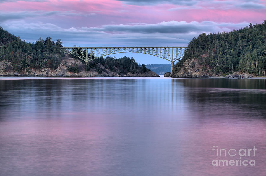 Purple Skies Over Deception Pass Photograph by Adam Jewell