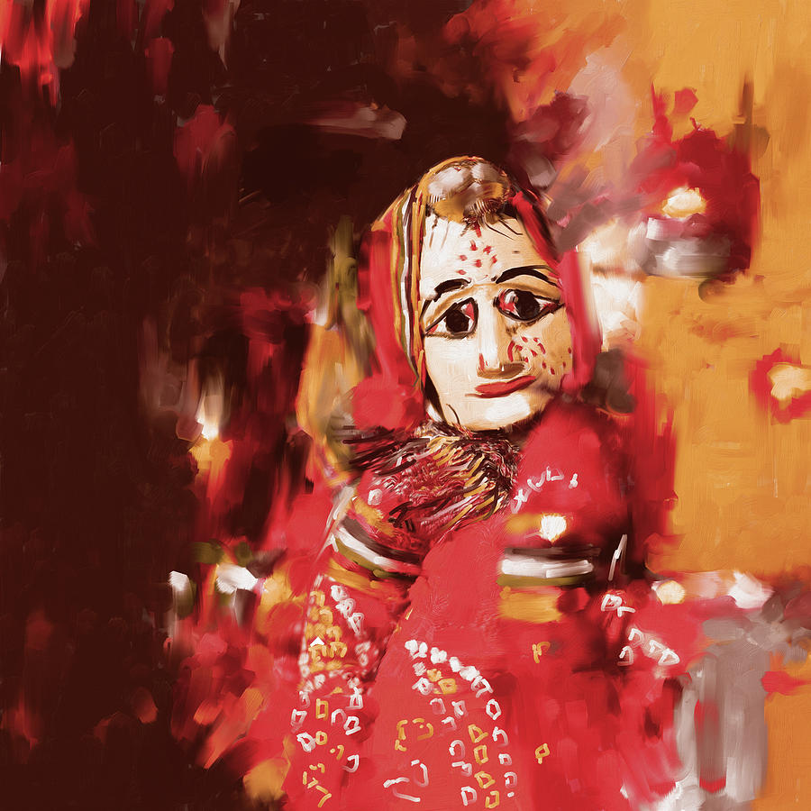 Puppet Painting - Puppet 435 1 by Mawra Tahreen