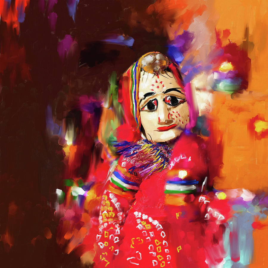 Puppet 435 2 Painting by Mawra Tahreem
