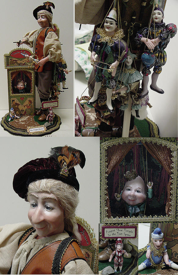 Puppet Master Tableau Ceramic Art by Shirley Heyn