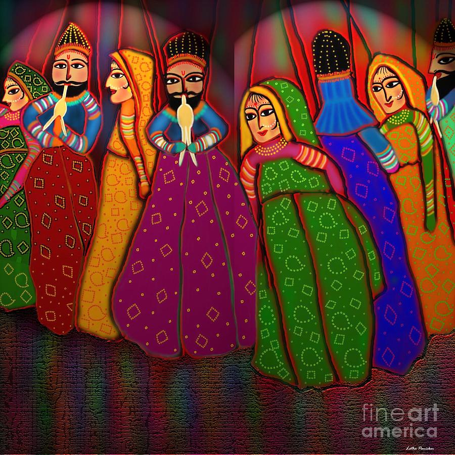 Puppet Show Digital Art by Latha Gokuldas Panicker